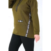 Kapüşonlu Büyük Beden Sweatshirt thumbnail 2