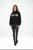Kadın Kapüşonlu Baskılı Sweatshirt 1627-25 thumbnail 3