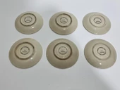 Seramik 6'lı Kahve Fincan Tabağı (Model 2) thumbnail 5