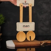 Mien Dayanıklı Bambu 2’li Salata Kaşığı 7B41 thumbnail 4