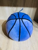 Peluş Basketbol Topu Sevimli Peluş Top Mavi thumbnail 2
