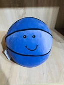 Peluş Basketbol Topu Sevimli Peluş Top Mavi thumbnail 1