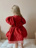 Daisy Kırmızı Kabarık Balerin Elbisesi thumbnail 3