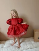 Daisy Kırmızı Kabarık Balerin Elbisesi thumbnail 5