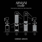 Giorgio Armani Armani Code EDT 50 ml Refillable Erkek Parfüm thumbnail 6