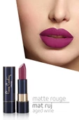 Pierre Cardin Matte Rouge Mat Ruj - Aged Wine thumbnail 5