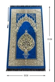 Tek Parça Namaz Elbisesi - Seccade - Tesbih - İbadet Seti - Lacivert thumbnail 7