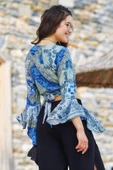 İspanyol Kol Crop Bluz thumbnail 4