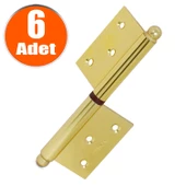 Yönsüz Cerman Kapı Menteşesi Sarı 12 cm (6 ADET) thumbnail 1