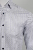 Uzun Kol Slim Fit Kareli Gömlek thumbnail 7