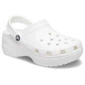 Crocs Classic Platform Terlik Beyaz 206750-100 thumbnail 1