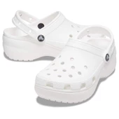 Crocs Classic Platform Terlik Beyaz 206750-100 thumbnail 3