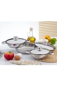gülsan Omlet Set 6 Parça (çelik Kapaklı) thumbnail 2