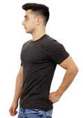 Kahverengi Basic  T-Shirt thumbnail 2