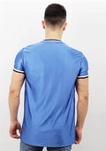 Mavi Kırmızı Şeritli T-Shirt thumbnail 3