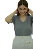 Basic Gri T-Shirt thumbnail 2