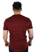 Bordo Siyah Kalın T-Shirt thumbnail 3