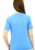 Kurdele Taşlı Mavi T-Shirt thumbnail 4
