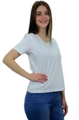 Yakası Taşlı T-Shirt thumbnail 3