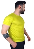 Sarı Basic T-Shirt thumbnail 3