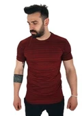 Bordo Siyah Kalın T-Shirt thumbnail 1