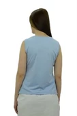 Yukarlak Yaka Mavi Bayan Atlet thumbnail 3