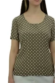 Puantiyeli Yeşil T-Shirt thumbnail 2