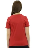 Zebra Baskılı Kırmızı T-Shirt thumbnail 2