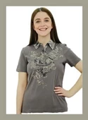 Yakalı Baskılı Toprak T-Shirt thumbnail 1