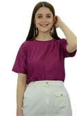 Fuşya Bayan T-Shirt thumbnail 1