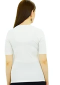 Çanta Baskılı Krem T-Shirt thumbnail 2
