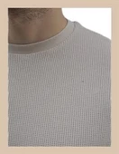 Oversize Waffle Erkek T-shirt 1079 thumbnail 4