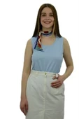Yukarlak Yaka Mavi Bayan Atlet thumbnail 2