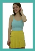 İp Ayarlanabilir Turkuaz Bayan Atlet thumbnail 2