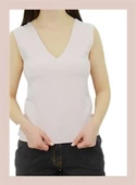 V Yaka Kolsuz Pembe Bayan Atlet thumbnail 3