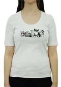 Cat&Dog Baskılı Krem T-Shirt thumbnail 3