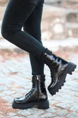 Artı-Artı028-8003 Kadın Kalın Taban Postal Bot thumbnail 2
