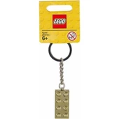 LEGO Brick 850808 Gold 2 x 4 Stud Key Chain thumbnail 2