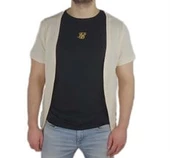 Önü Açık Waffle Krem T-shirt thumbnail 1