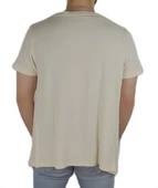 Önü Açık Waffle Krem T-shirt thumbnail 4