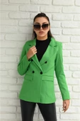 Kadın Astarlı Blazer Ceket 0101-22 thumbnail 10