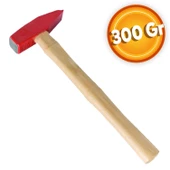 Ahşap Saplı Çekiç Kırmızı 300 Gram thumbnail 1