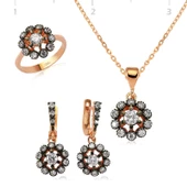 Gümüş Elmas Model Çiçek Bayan Set thumbnail 2