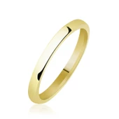 2 mm Düz Bombeli Gold Gümüş Alyans thumbnail 2
