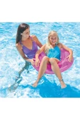 Şeffaf Jumbo Şişme Simit 76 Cm  Pembe thumbnail 1