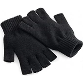 Antrasit Unisex Triko Kesik Eldiven  Siyah Tek Ebat thumbnail 1