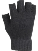 Antrasit Unisex Triko Kesik Eldiven  Siyah Tek Ebat thumbnail 4