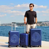 Biggdesign Ocean Lacivert 3'Lü Valiz Seti thumbnail 11