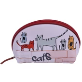 Biggdesign Cats Deri Makyaj Çantası thumbnail 1