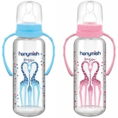 Hanymish 402 Kulplu Cam Biberon 240 ml thumbnail 1